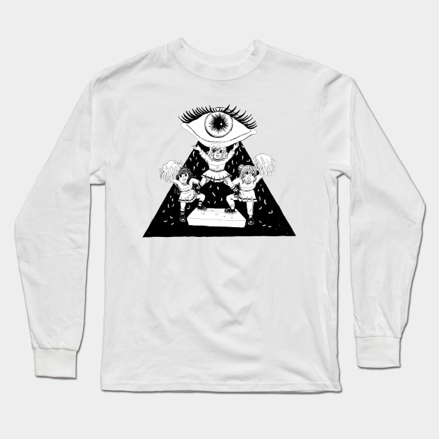 Entertaintment Media as an Illuminati Conspiracy Long Sleeve T-Shirt by Scullenary